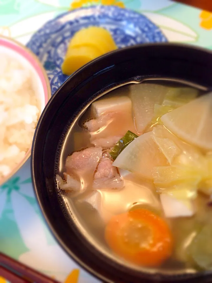 朝食〜ほっこり豚汁〜|美羽さん