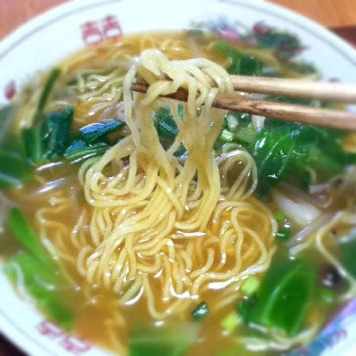 Snapdishの料理写真:熊出没注意ラーメン（味噌）でランチ。気に入りました〜^_^|hoppycowさん