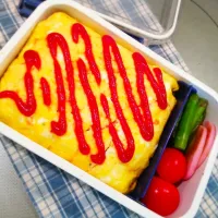 Snapdishの料理写真:オムライス弁当|Erikaさん