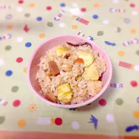 栗貰ったので栗ご飯|えみははさん