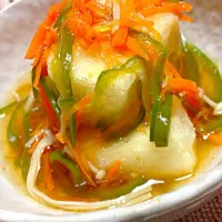 揚げ出し豆腐の野菜餡掛け|かおりさん