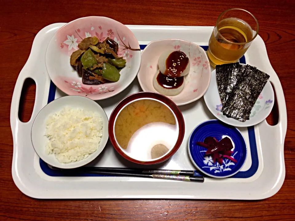 Snapdishの料理写真:茄子ピーマン豚肉の味噌炒め|Nanamiさん