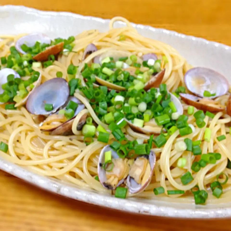 昨夜のあさりそうめんの余った汁をアレンジ♪和風ボンゴレ🍝|ラー山さん