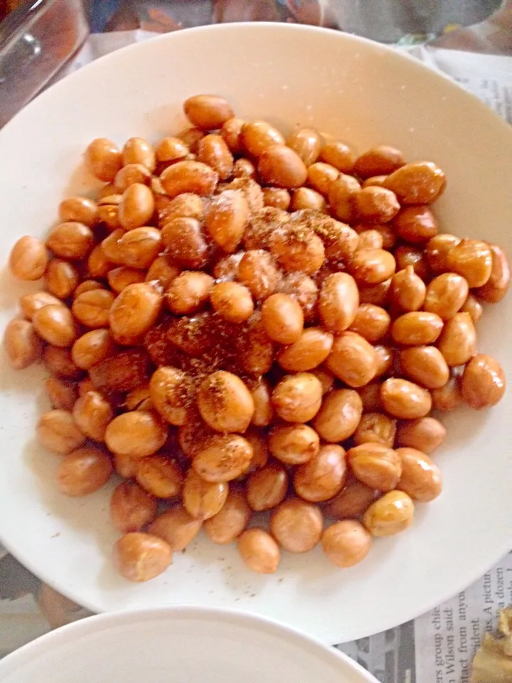 Salt and pepper with Fried peanuts|Leah Ningさん