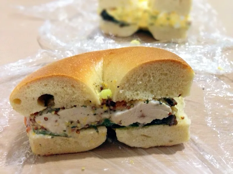 Honey Mustard Chicken Bagel|chan mitsuさん