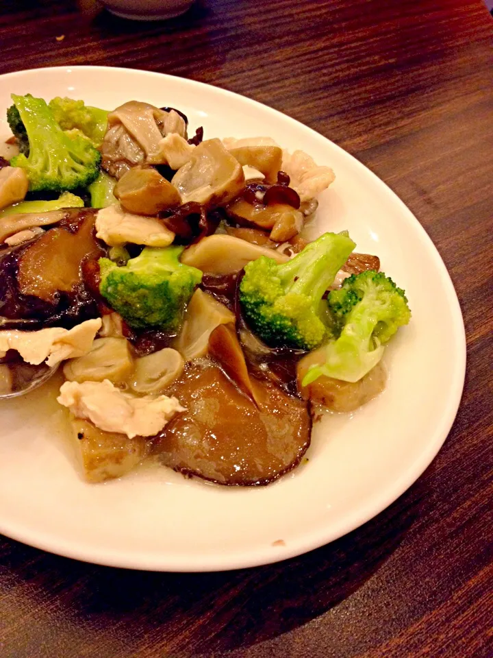 Brokolli and mushroom|miaさん