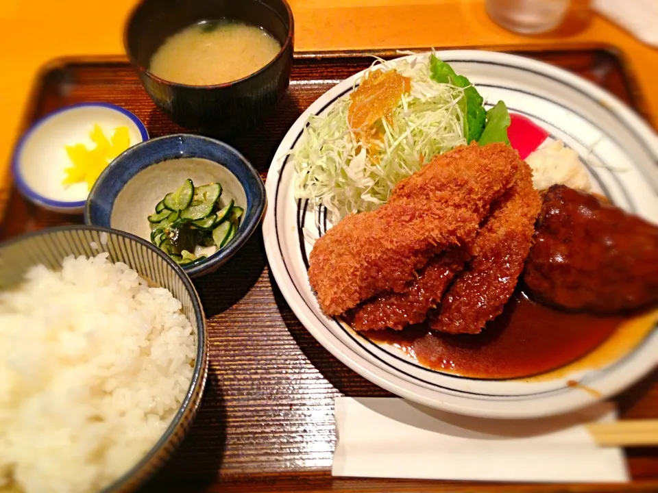 豚フィレカツとハンバーグ|もりた あゆさん