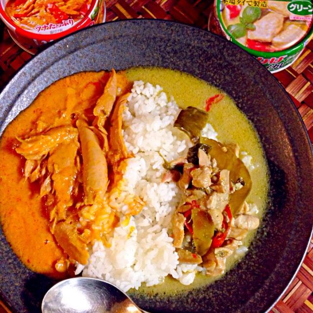 Red vs Green curryいなばのお味見/🌈Ami🍻 Snapdish[スナップディッシュ] (IDfSKWXa)