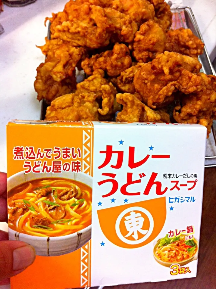 ヒガシマルのカレーうどんスープを使ってとり唐揚げ〜|いよこ🍻さん