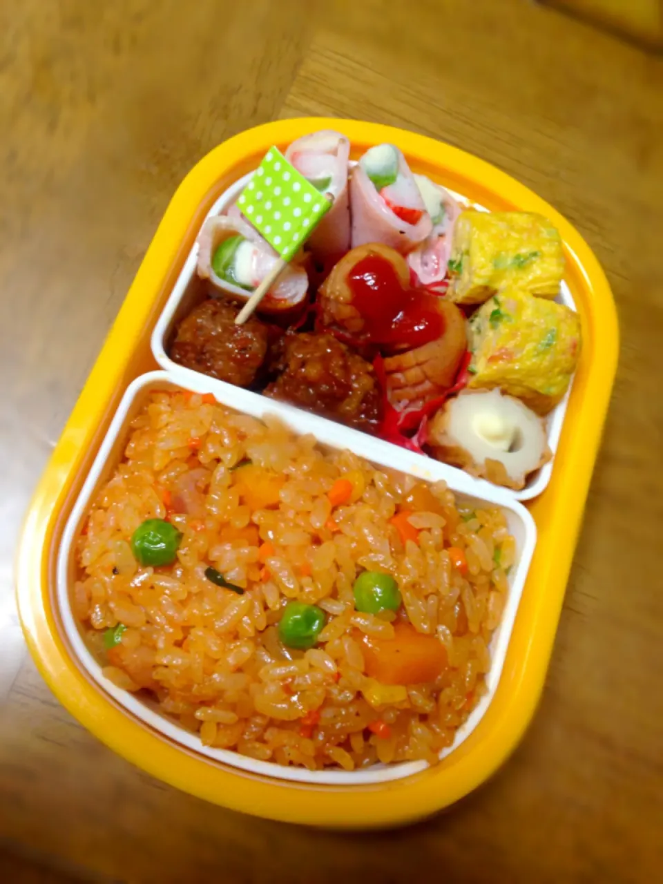 チキンライスのお弁当|くりちさん