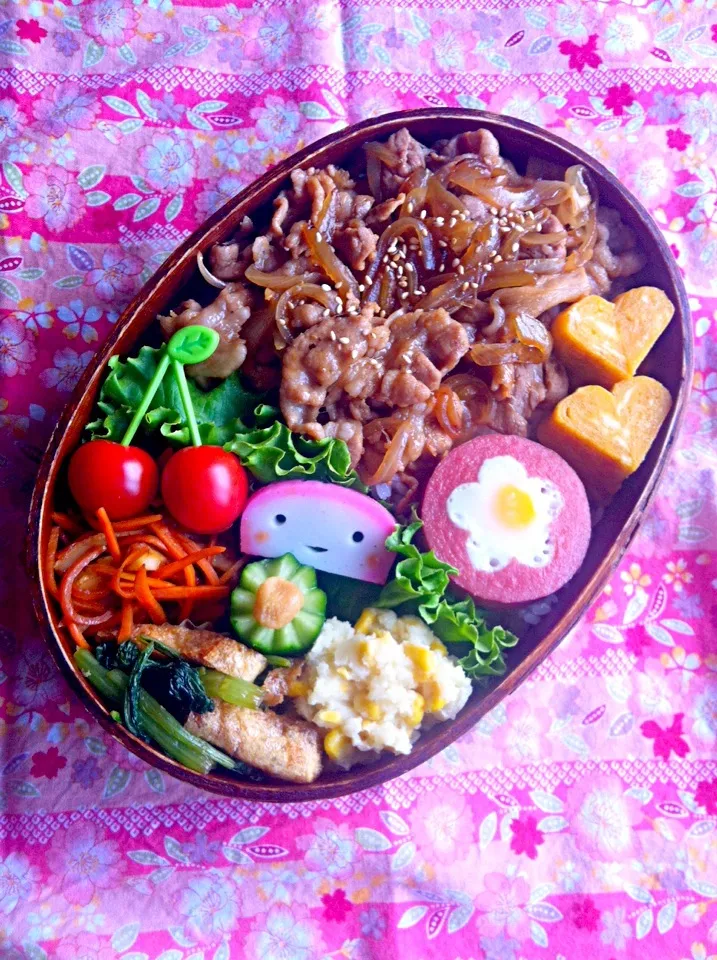 Snapdishの料理写真:今日の息子のお弁当2013/10/07|ミホさん