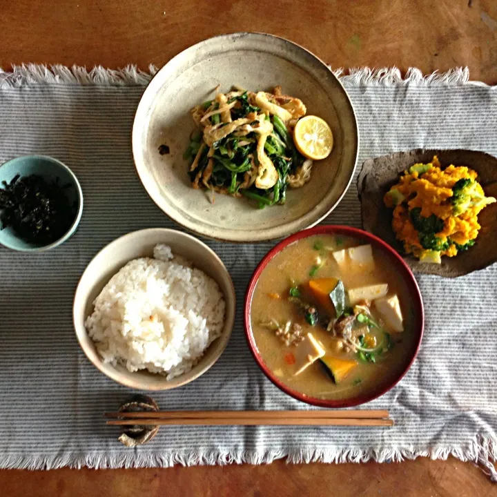 朝ごはん、あっさり。|ツルさん