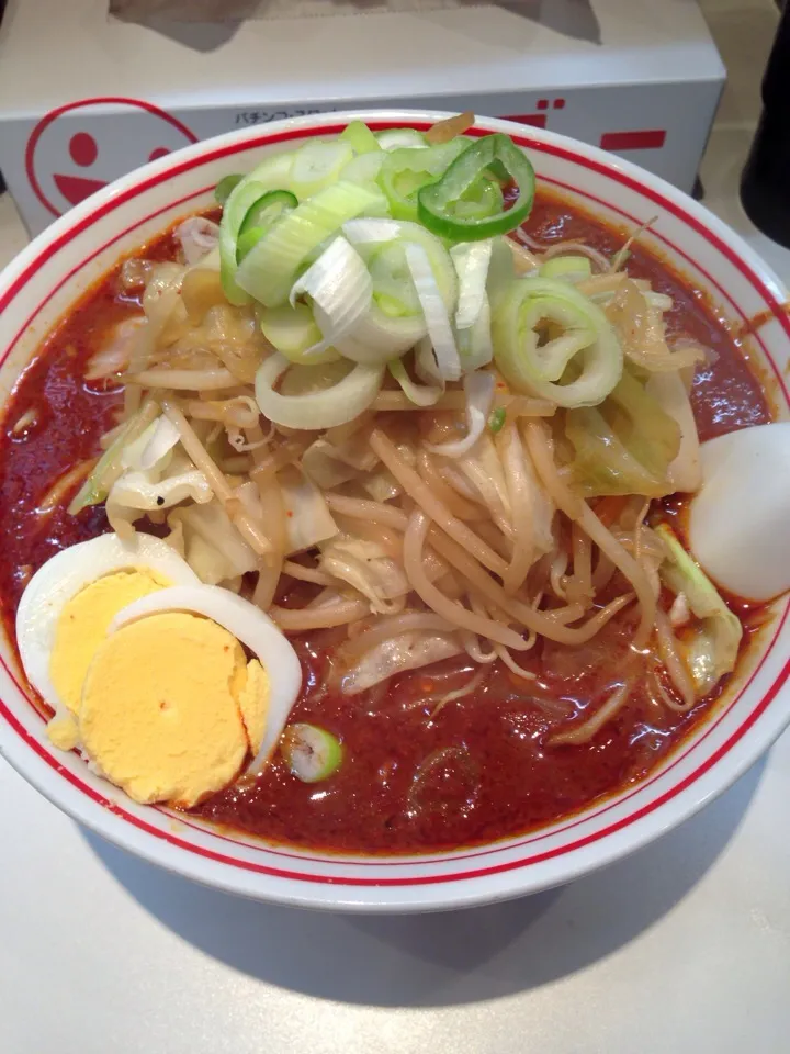 北極やさいシャキシャキバージョン 辛さ3倍麺半分|中華蕎麦 銀時さん