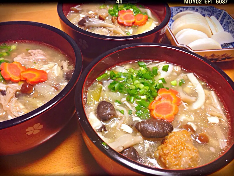 キノコと鶏肉のみぞれ饂飩( ´ ▽ ` )ﾉ|ももさん