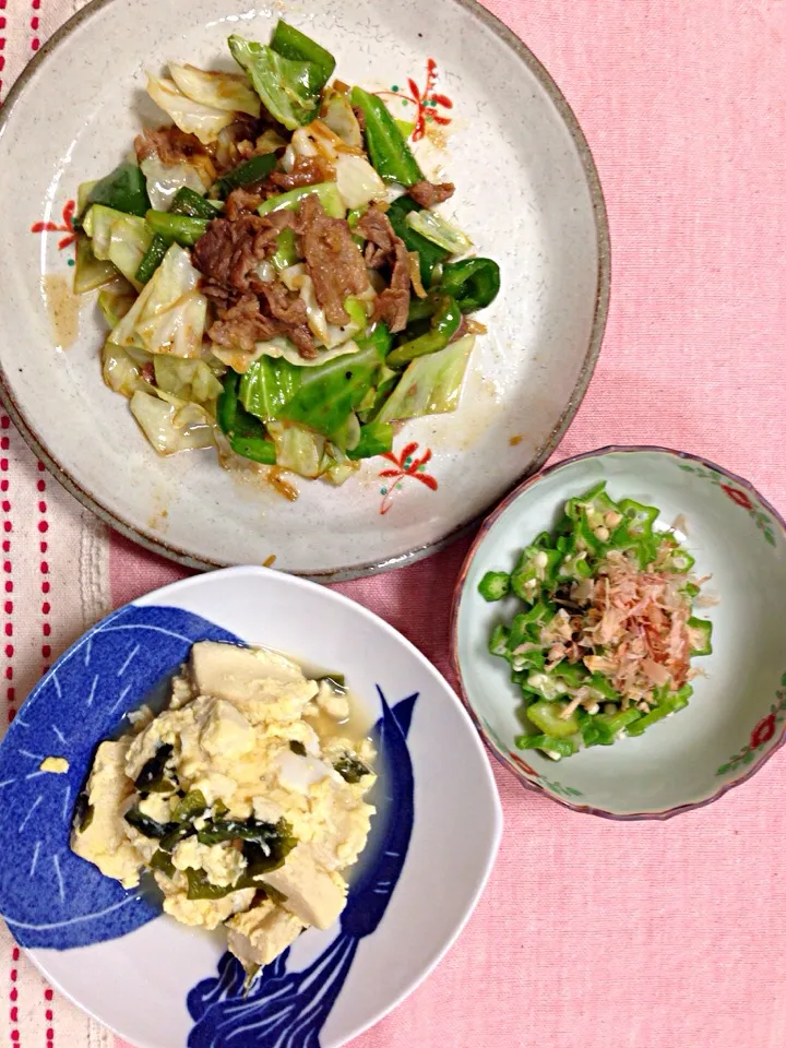 Snapdishの料理写真:10/7☆豚肉と野菜の味噌炒め|ほなさん