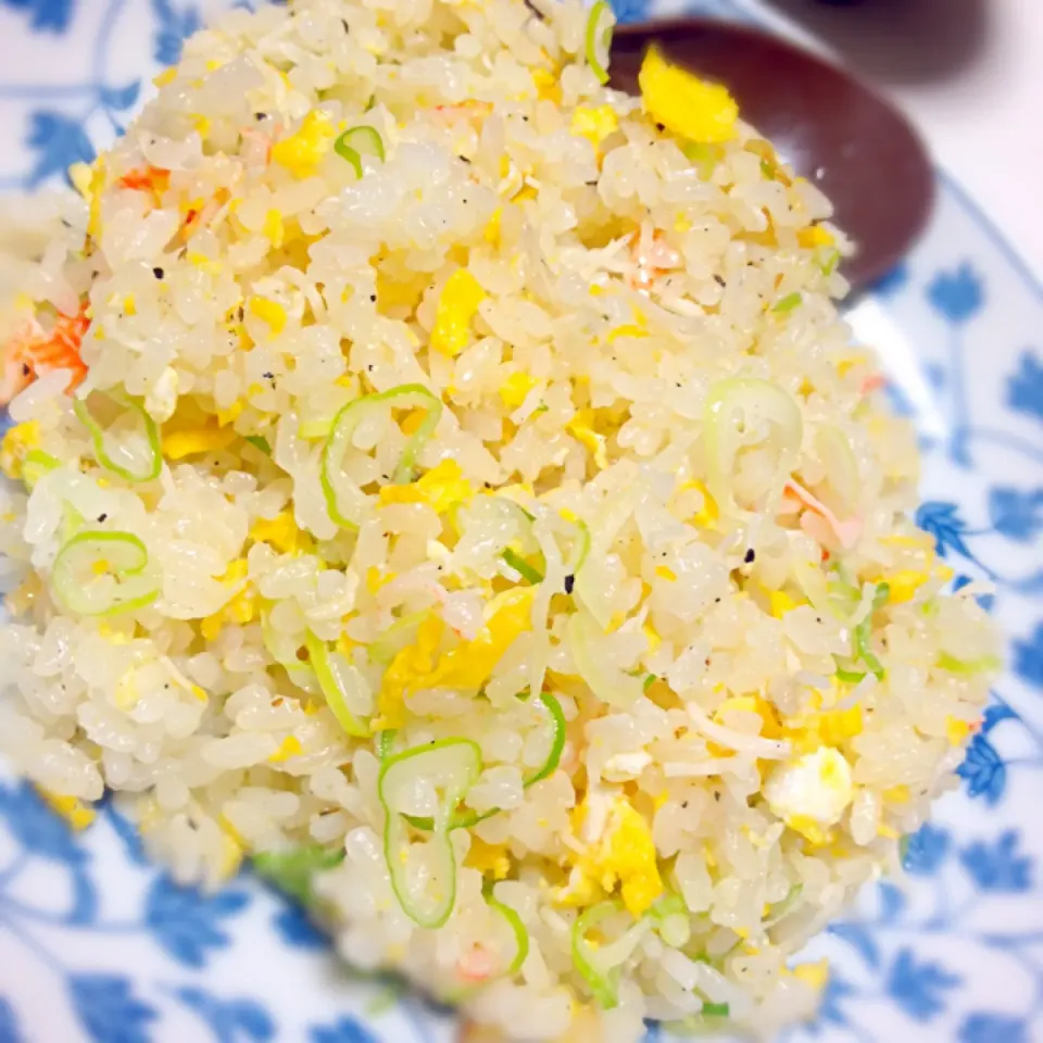 鉄鍋で！かにかま炒飯|きこさん