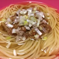 納豆スープパスタ|かなさん