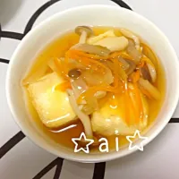 揚げ出し豆腐のキノコあん|aiさん