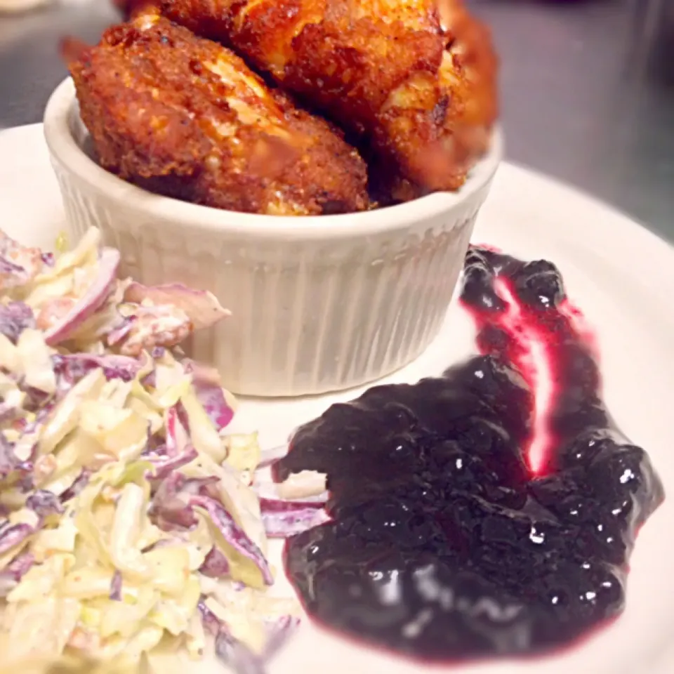 Fried Chicken w/ Bacon Coleslaw and Naughty n Nice|paddyさん