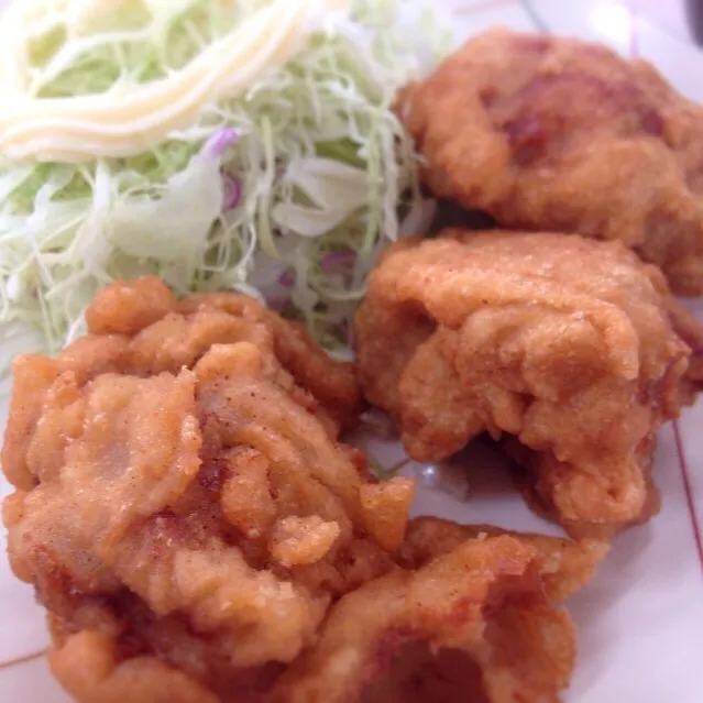 チキン竜田揚げ at 社員食堂|さるさん