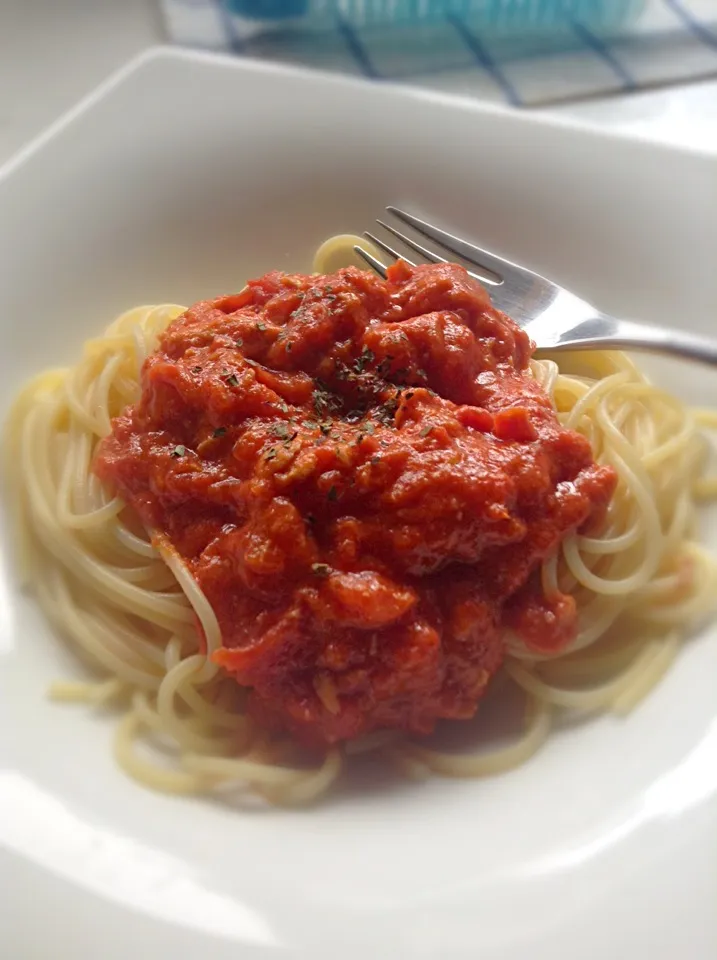 トマトとツナのパスタ|たまゆらさん