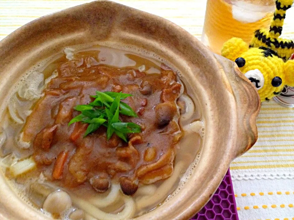 カレー鍋焼きうどん|いちこさん