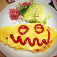 Snapdishの料理写真:オムライス カレーパンマンver|panco!さん