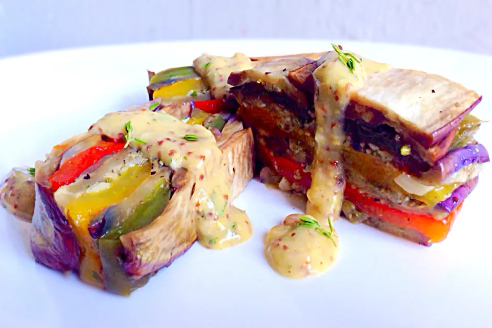 Snapdishの料理写真:Bell Pepper & Eggplant Terrine|Misstyさん