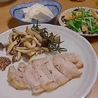 ☆豚肉のソテー
☆おぼろ豆腐
☆水菜とあげの柚子ごしょう和え|shin1976さん