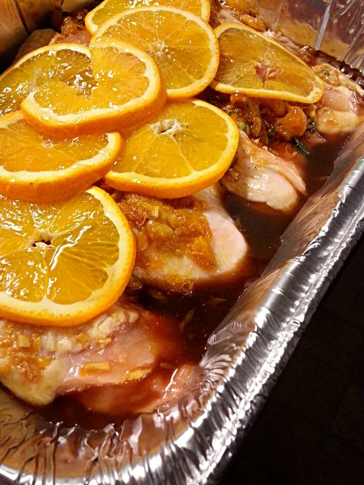 Orange Honey Ginger Chicken (the before shot)|Tjay Princeさん