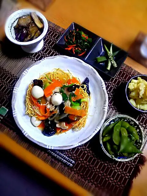 色々野菜を食べよう♪堅焼きそば～～♪ヽ(´▽｀)/|ゆず( ˘ ³˘)♥さん