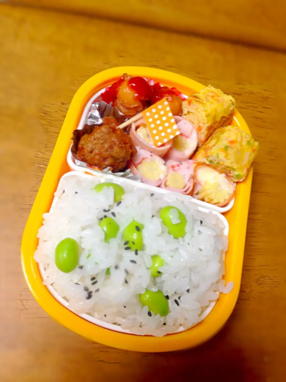 枝豆ご飯のお弁当|くりちさん