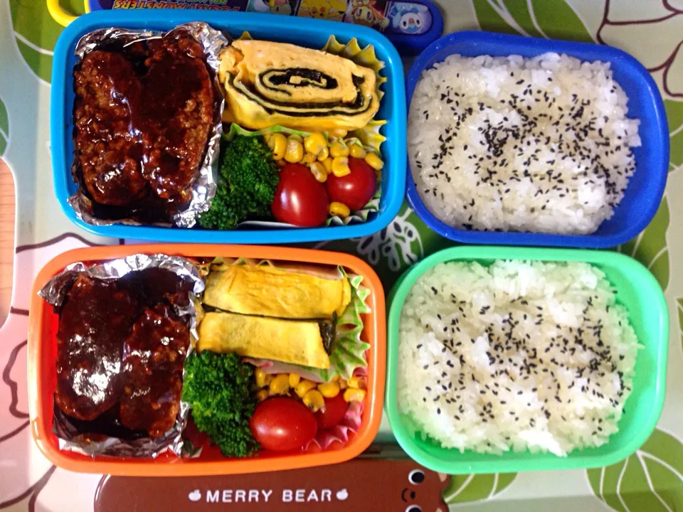 Snapdishの料理写真:セブンプレミアムの「金のハンバーグステーキ」弁当(*^_^*)|machikoさん