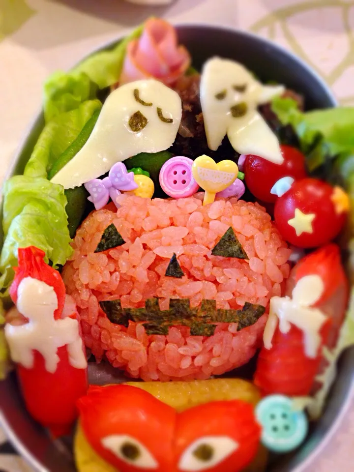 Trick or treat Halloween Basket Obento|🌸ルビーかわな🌸さん