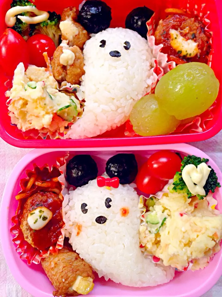 Lunch box☆Ghost Micky&Minnie👻For kids🎌|🌈Ami🍻さん