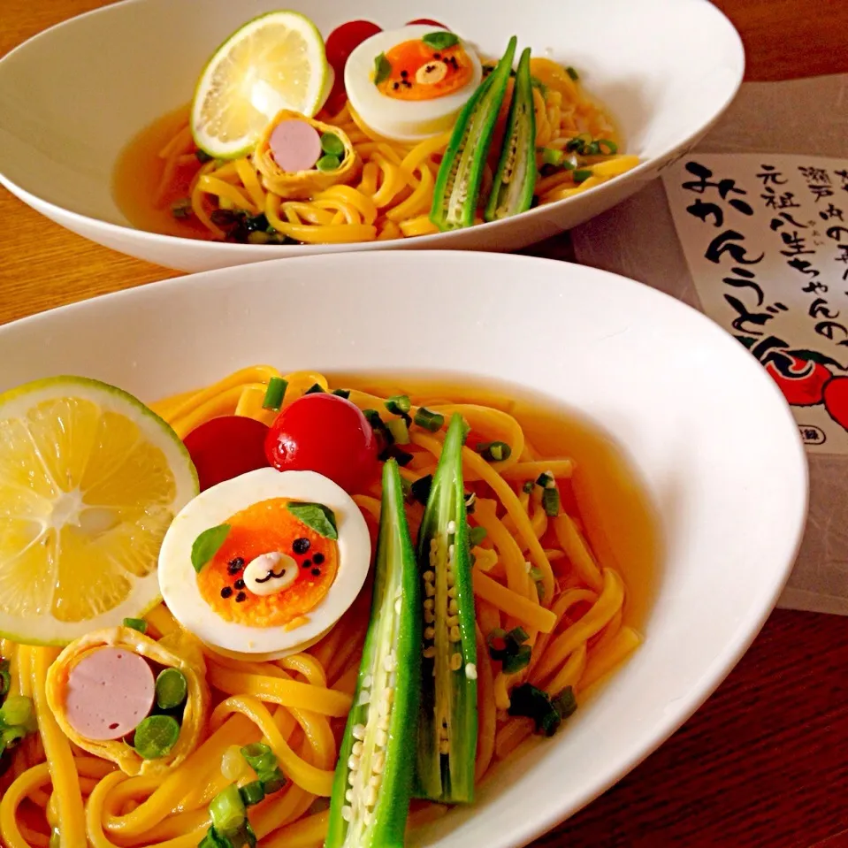 さかぽんのみかんうどんでリベンジ！みきゃんうどん♪（≧∇≦）|なおさん