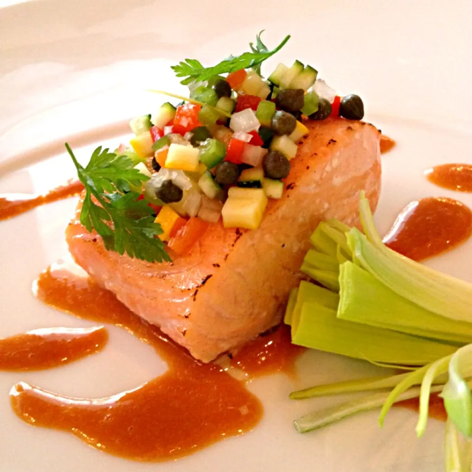 Slow cooked salmon|12Dragonさん