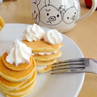 Snapdishの料理写真:紅茶ホットケーキ|ガミキチさん