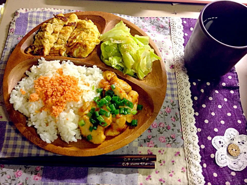 Snapdishの料理写真:ワンプレート晩ご飯☻|shioriさん