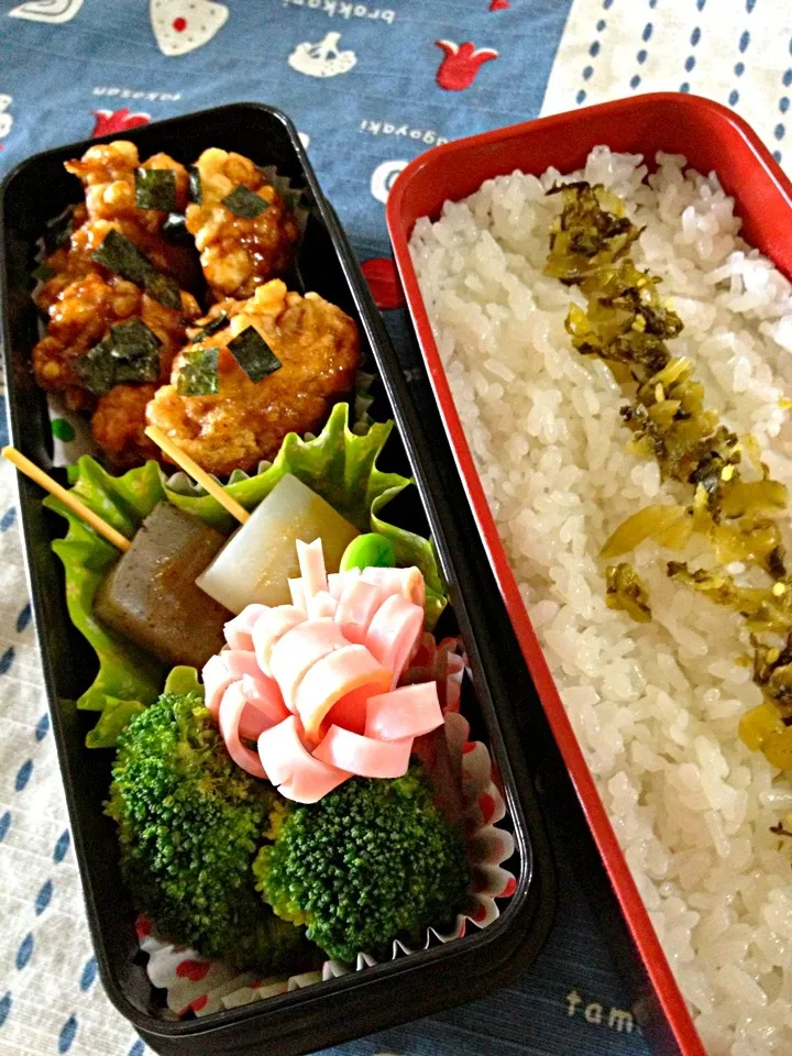 10/7 高校生弁当 揚げたしチキン|よよさん