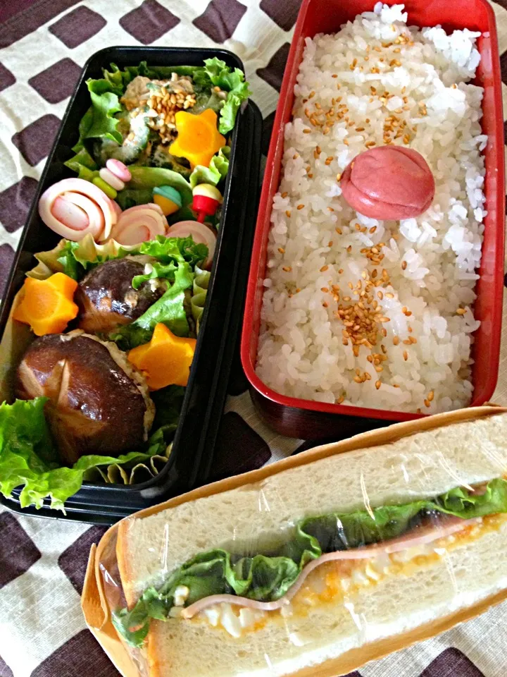 Snapdishの料理写真:9/14 高校生弁当 間食付き|よよさん