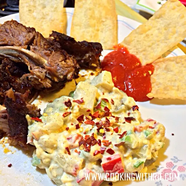 Ribs, Potato Salad Family Recipe with my own twist.. Yummy|rie simsさん