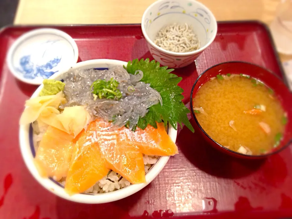 生しらす丼|こがちょこさん