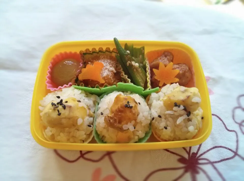 栗ご飯弁当|もみさん