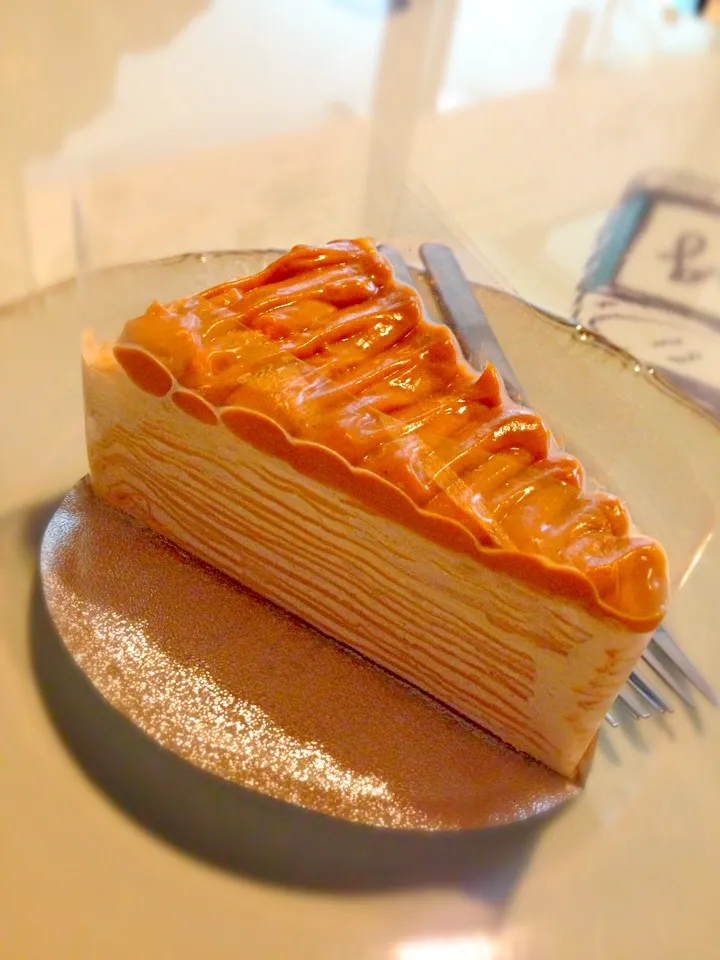 Thai iced tea crape cake|PhUnGさん