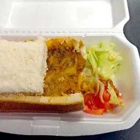 Snapdishの料理写真:South African bunny chow ..mutton curry and quarter of loaf of bread|shakeelさん