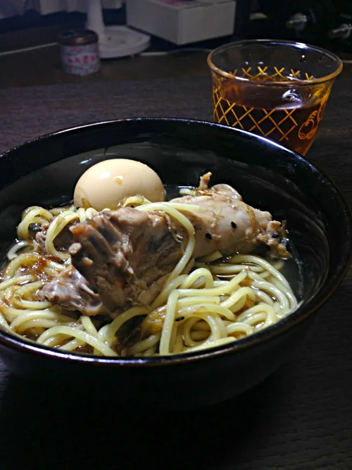 醤油鶏ガララーメン〜自家製煮卵|小次郎さん