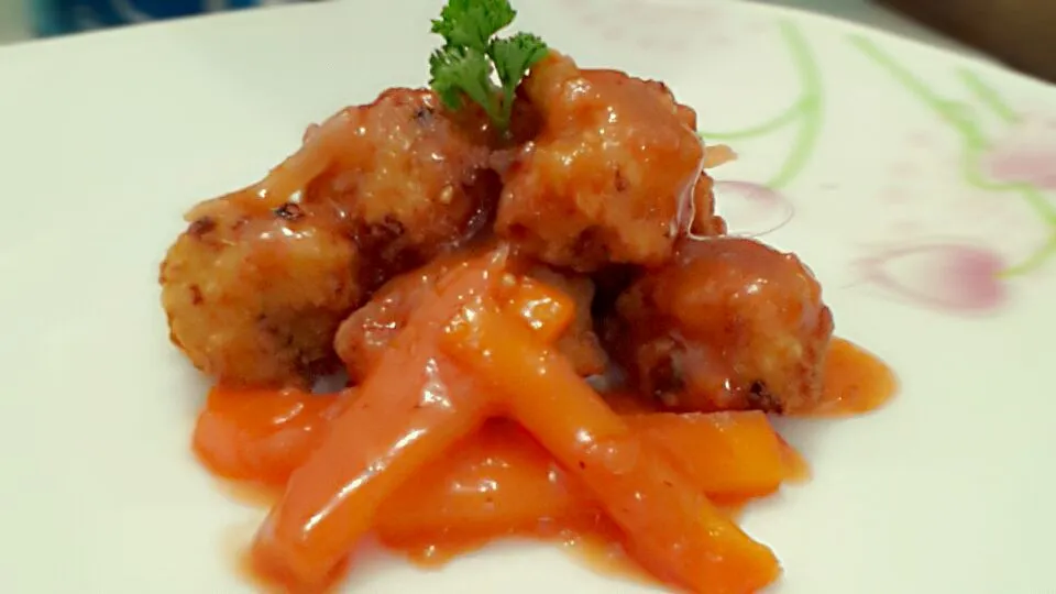 my own sweet and sour meat balls.|jolina esmilloさん