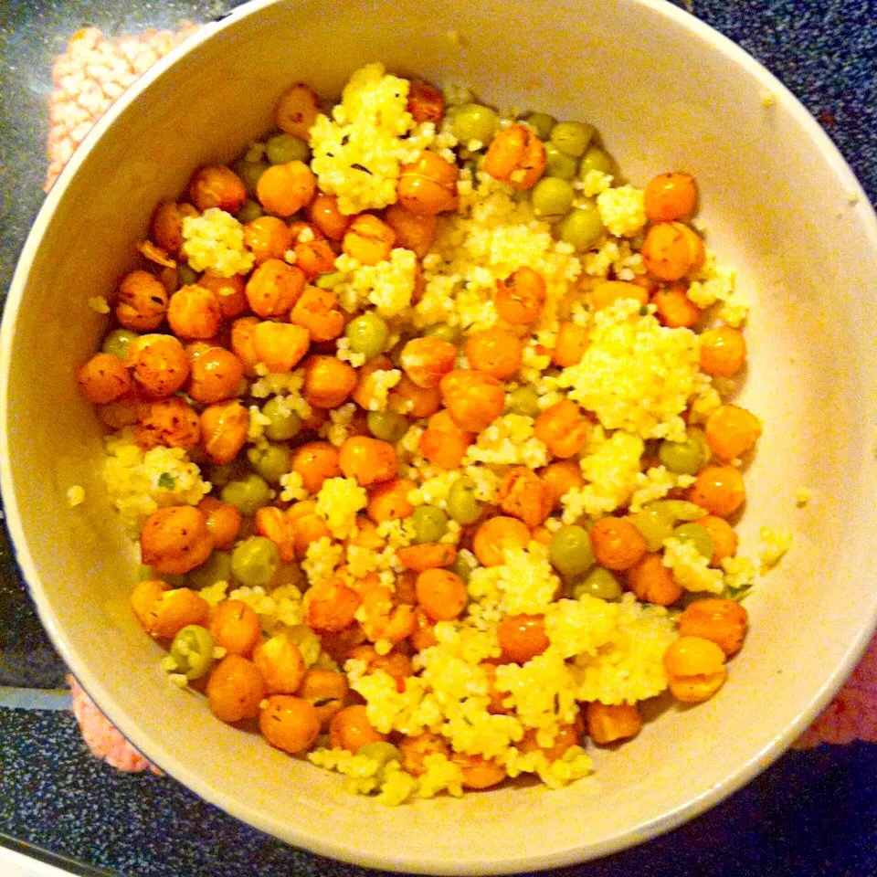 Chickpeas, cous cous and peas|Ericaさん