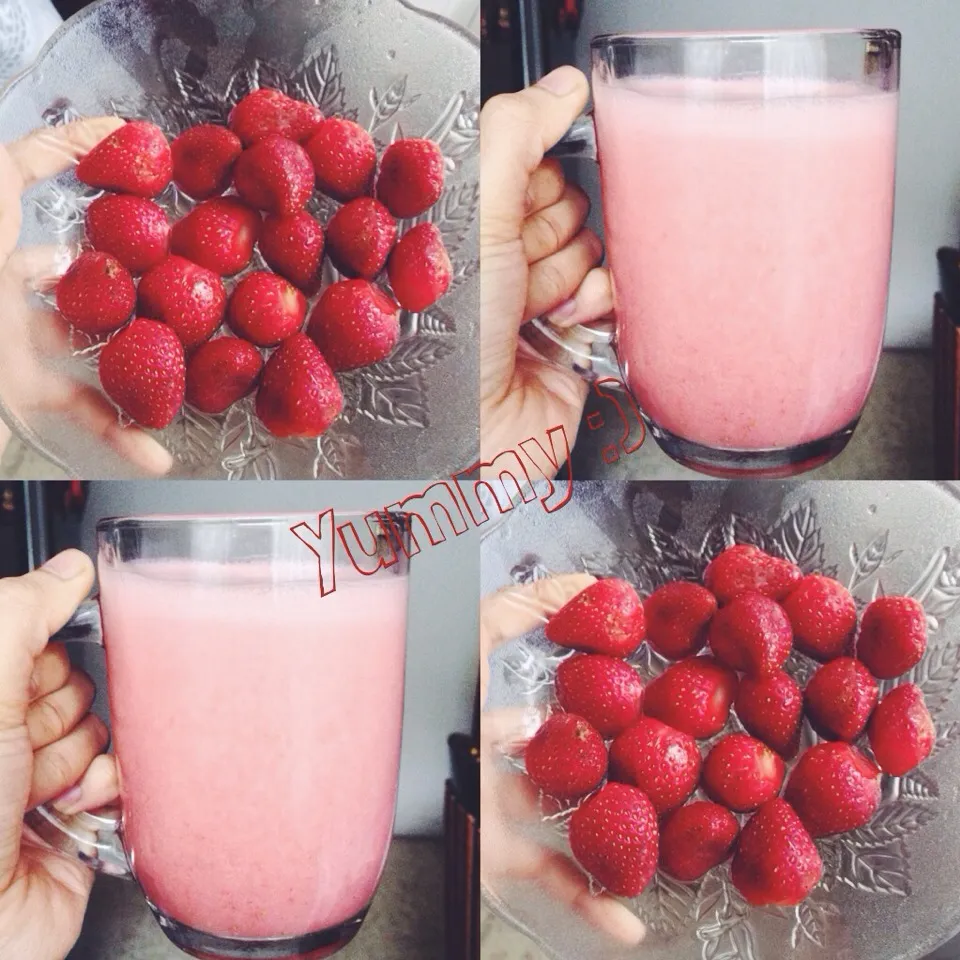 Strawberry yogurt, so yumm and refreshing😊🍓|Fida Asfirayaniさん